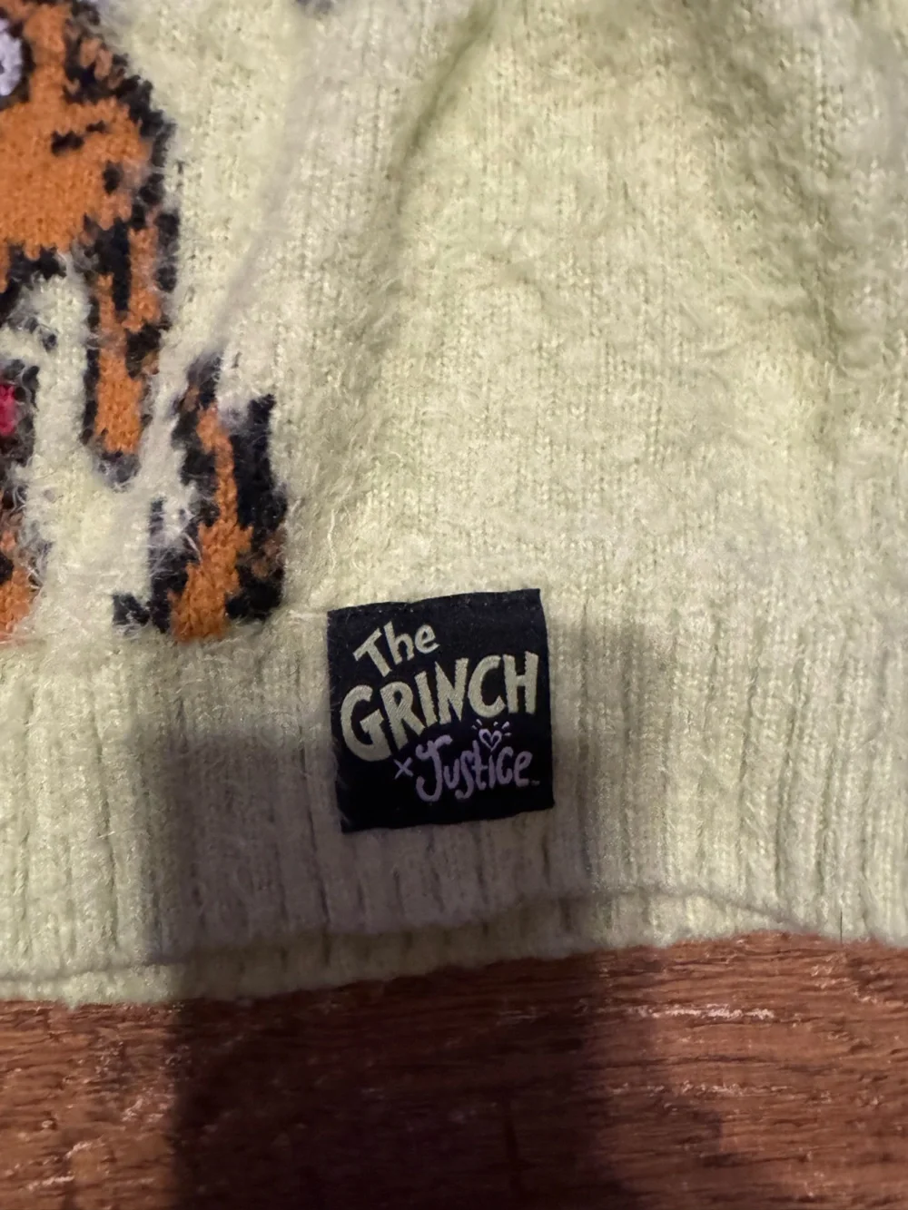 Girls justice the Grinch Sweater 8- 10